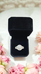 2ct Classic and Timeless Brilliant Cut Moissanite Solitaire Ring in sterling silver - Gigiscc