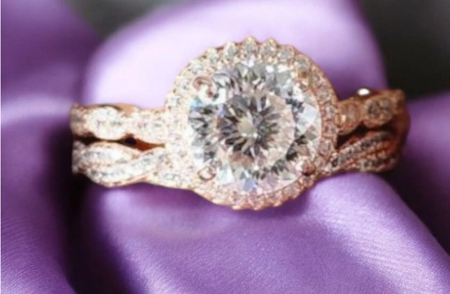 2ct Exquisite Russian Cut Moissanite Solitaire Ring