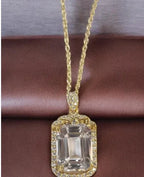 HUGE Flawless Natural White Moissanite Perfect Emerald Cut - Gigiscc