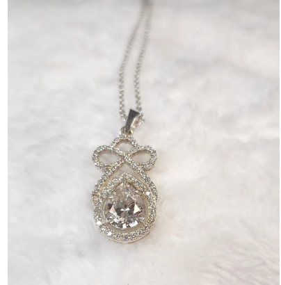 5ct Eye Catching Pear Cut Moissanite Pendant