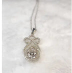 5ct Eye Catching Pear Cut Moissanite Pendant - Gigiscc