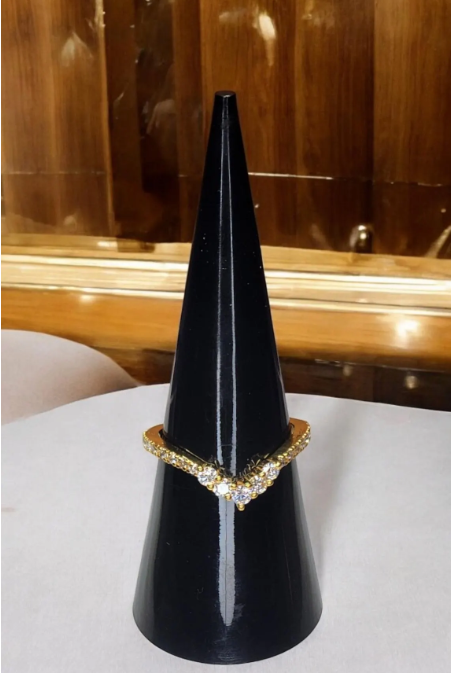 1 ct Moissanite 925 Gold Plated Sterling silver Moissanite band