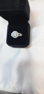 2ct Classic and Timeless Brilliant Cut Moissanite Solitaire Ring in sterling silver - Gigiscc