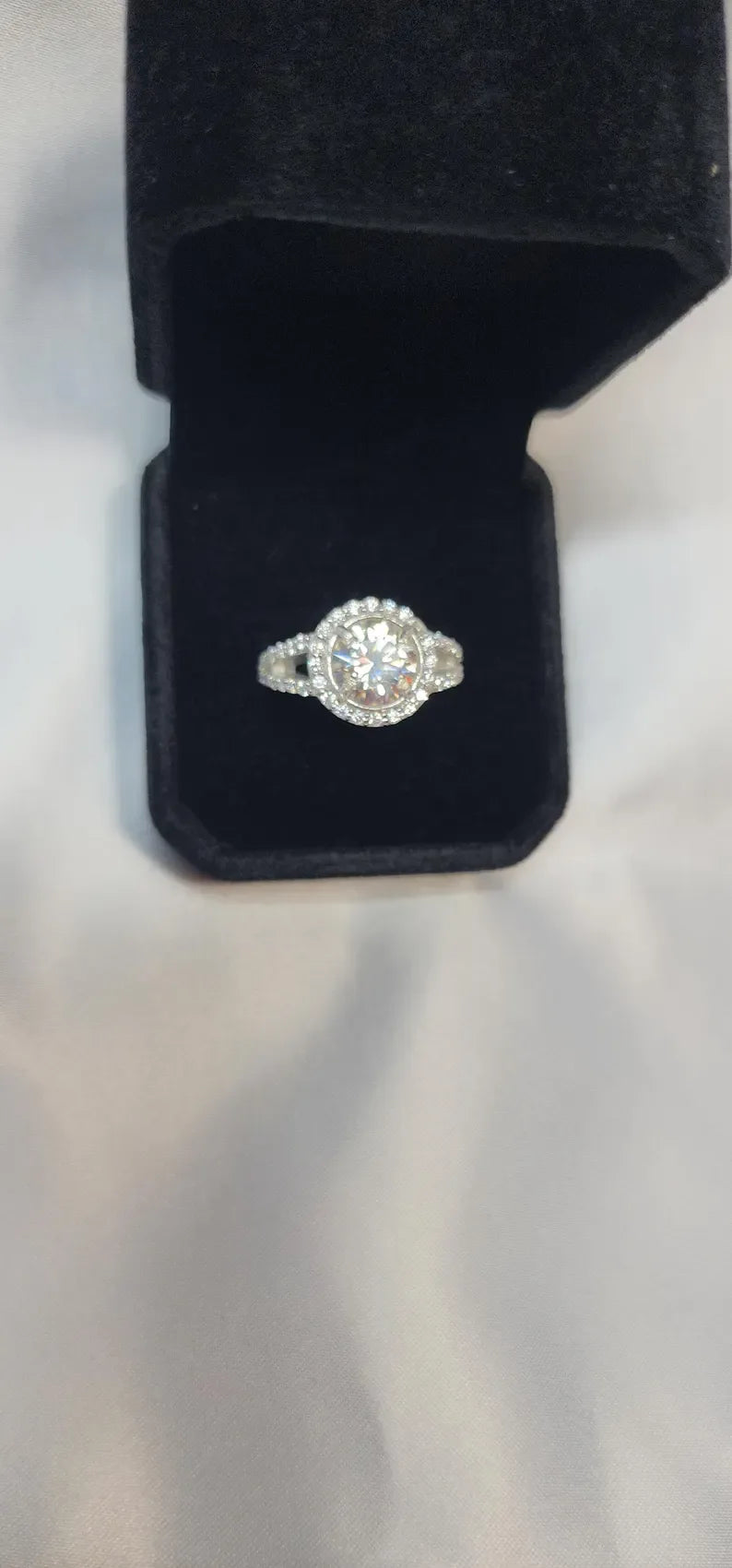 2ct Classic and Timeless Brilliant Cut Moissanite Solitaire Ring in sterling silver - Gigiscc