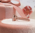 2.5CT Radiant Cut Moissanite Engagement Ring Set - Gigiscc