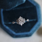 Marquise Cut Moissanite Engagement Unique Promise Ring - Gigiscc