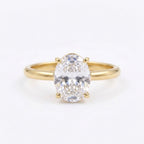 Oval Moissanite Engagement Rings