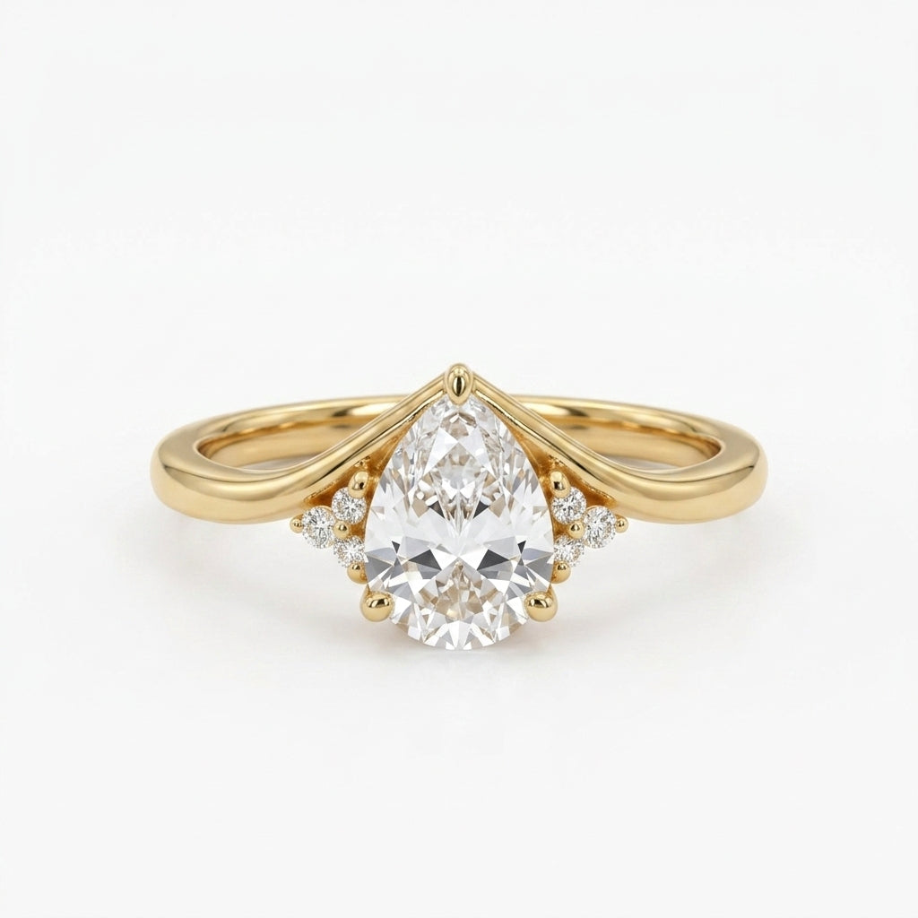 Moissanite Engagement Ring