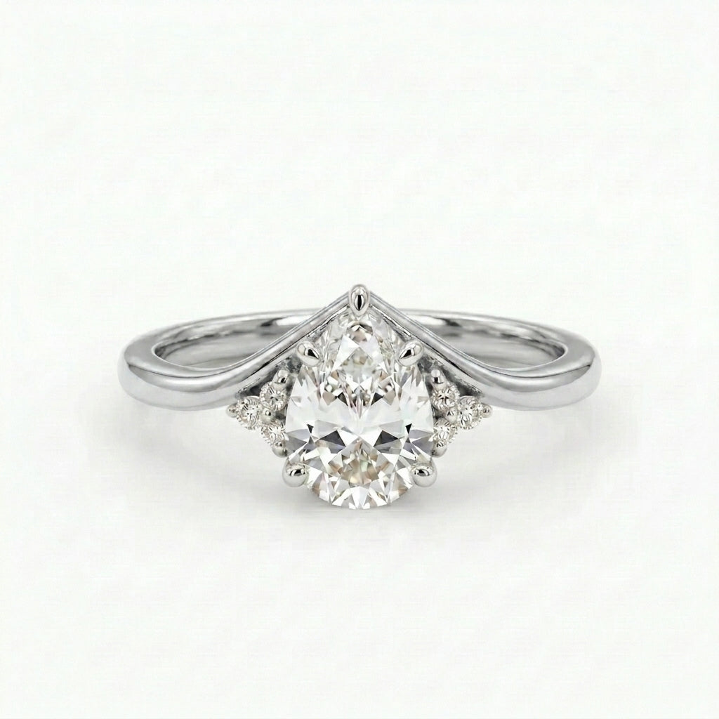 Moissanite Engagement Ring