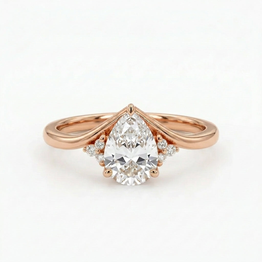 Moissanite Engagement Ring