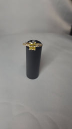 2ct Exquisite Yellow Radiant Cut Moissanite Solitaire Ring. A Timeless Appeal enhanced by moissanite  side stones. GRA Certified, VVS1.