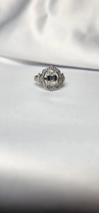 2ct Emerald Cut Moissanite ring enhanced by moissanite halo setting. - Gigiscc