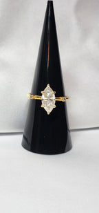 1.5ct Classic and Timeless Marquise Cut Moissanite Ring Elegant Moissanite Ring. GRA Certified, Color D VVS1. - Gigiscc