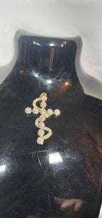 6ctw Moissanite 14k gold Cross Pendant Elegant Moissanite Necklace. GRA Certified, VVS1. - Gigiscc