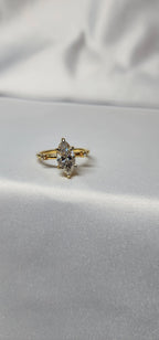 1.5ct Classic and Timeless Marquise Cut Moissanite Ring Elegant Moissanite Ring. GRA Certified, Color D VVS1. - Gigiscc