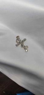 6ctw Moissanite 14k gold Cross Pendant Elegant Moissanite Necklace. GRA Certified, VVS1. - Gigiscc