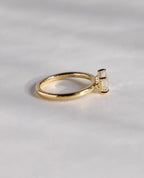 Dainty Baguette Diamond Ring, 14k Gold Ring, Solitaire Moissanite Ring, Minimalist Eternity Ring, Perfect Stacking Rings, Gift for Her - Gigiscc